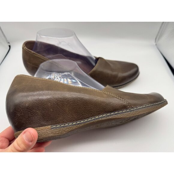 Dansko Liliana Clog Slip On Shoes Women's 42/12 Brown Leather Wedge Hidden Heel - Picture 3 of 14